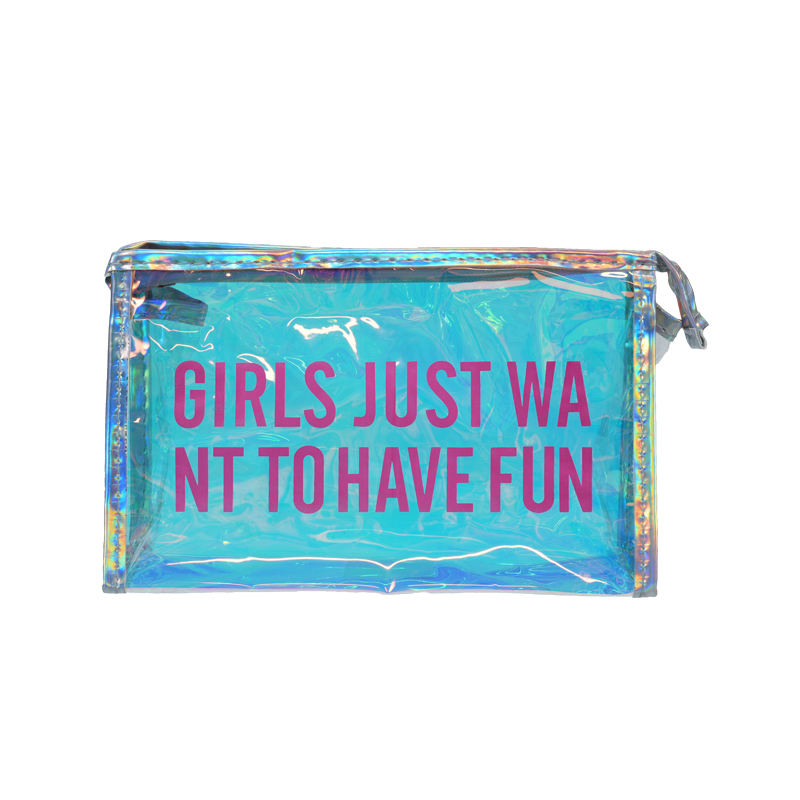 CB046 PVCホログラフィックメイクアップポーチサプライヤー