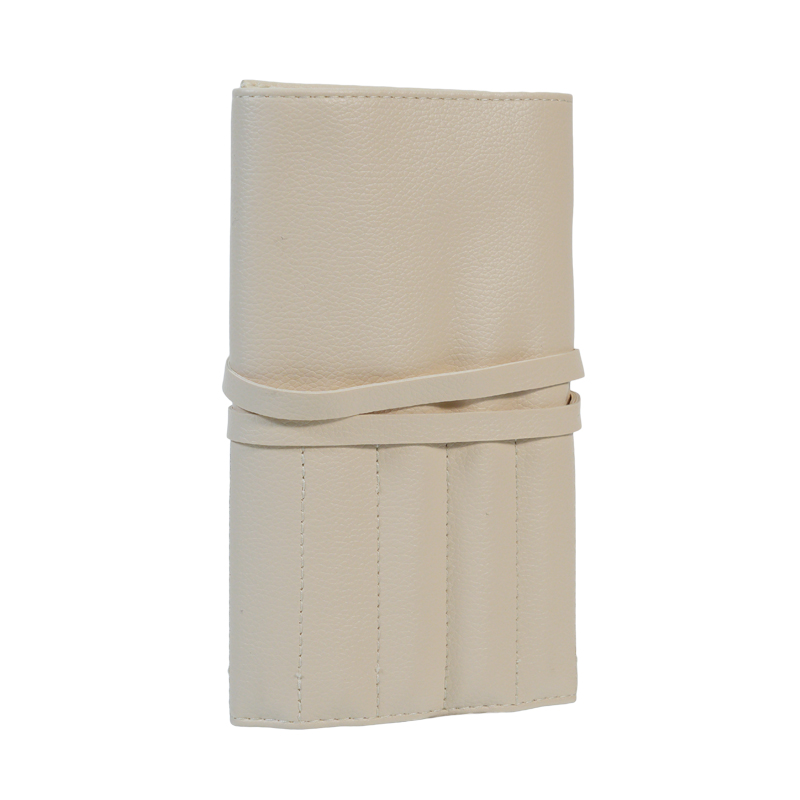 CB005 Custom Premium PU Leather Makeup Brush Roll