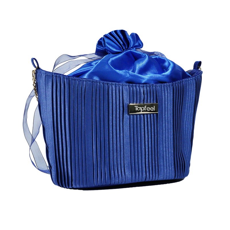 CB017 제조사 새틴 텍스처 메이크업백 세트