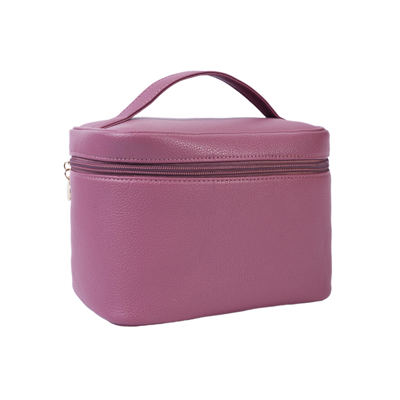 CB031 Nagy kapacitású négyzet alakú hordozható műbőr vízálló utazó kozmetikai táska - Topfeel
