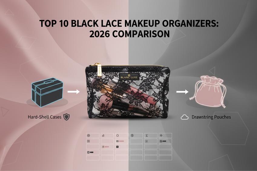 10 Best Black Lace Translucent Makeup Bag Pouch Organizers For 2026 Reviewed 1