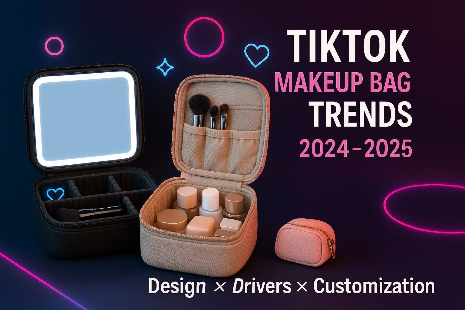 TOP 3 Trending TikTok Makeup Bags (2024-2025): Design Insights, Virality Drivers & Customization Strategies