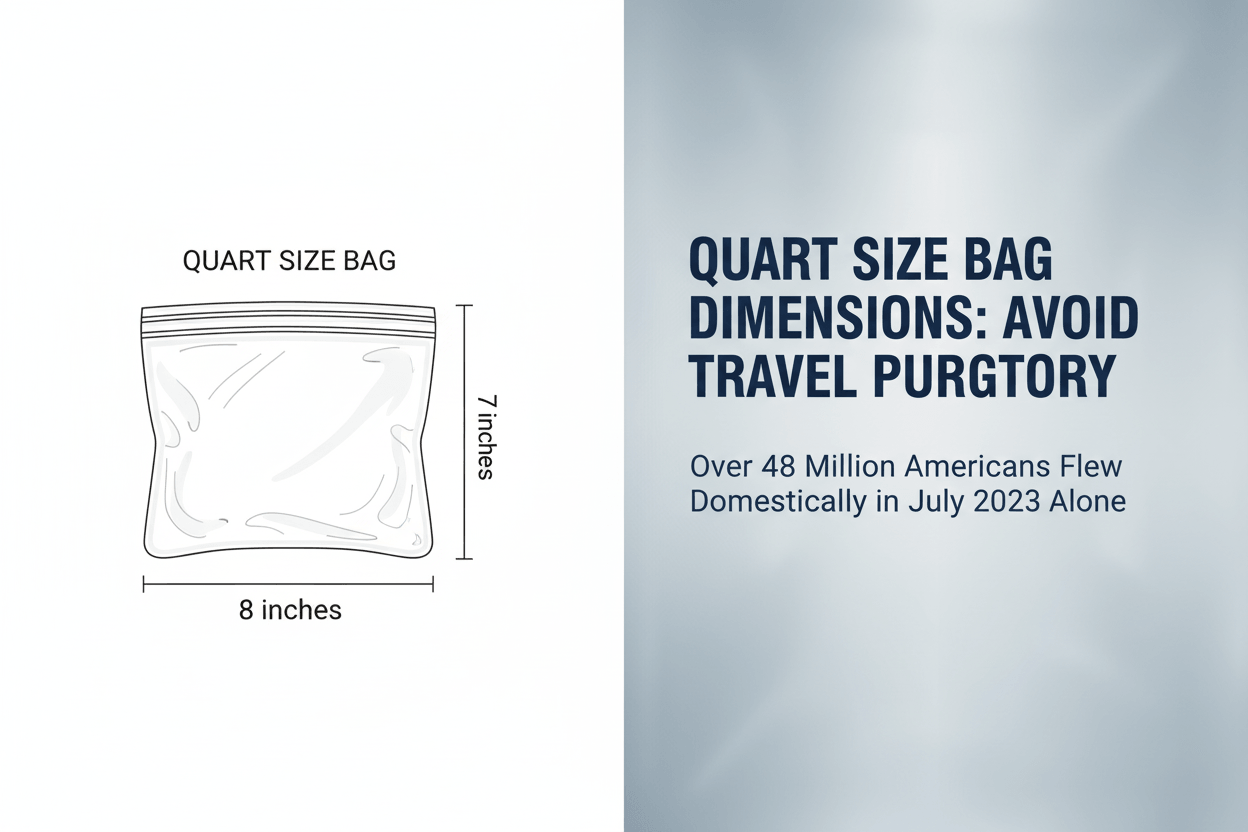 Understanding the Standard Dimensions of a Quart Size Bag