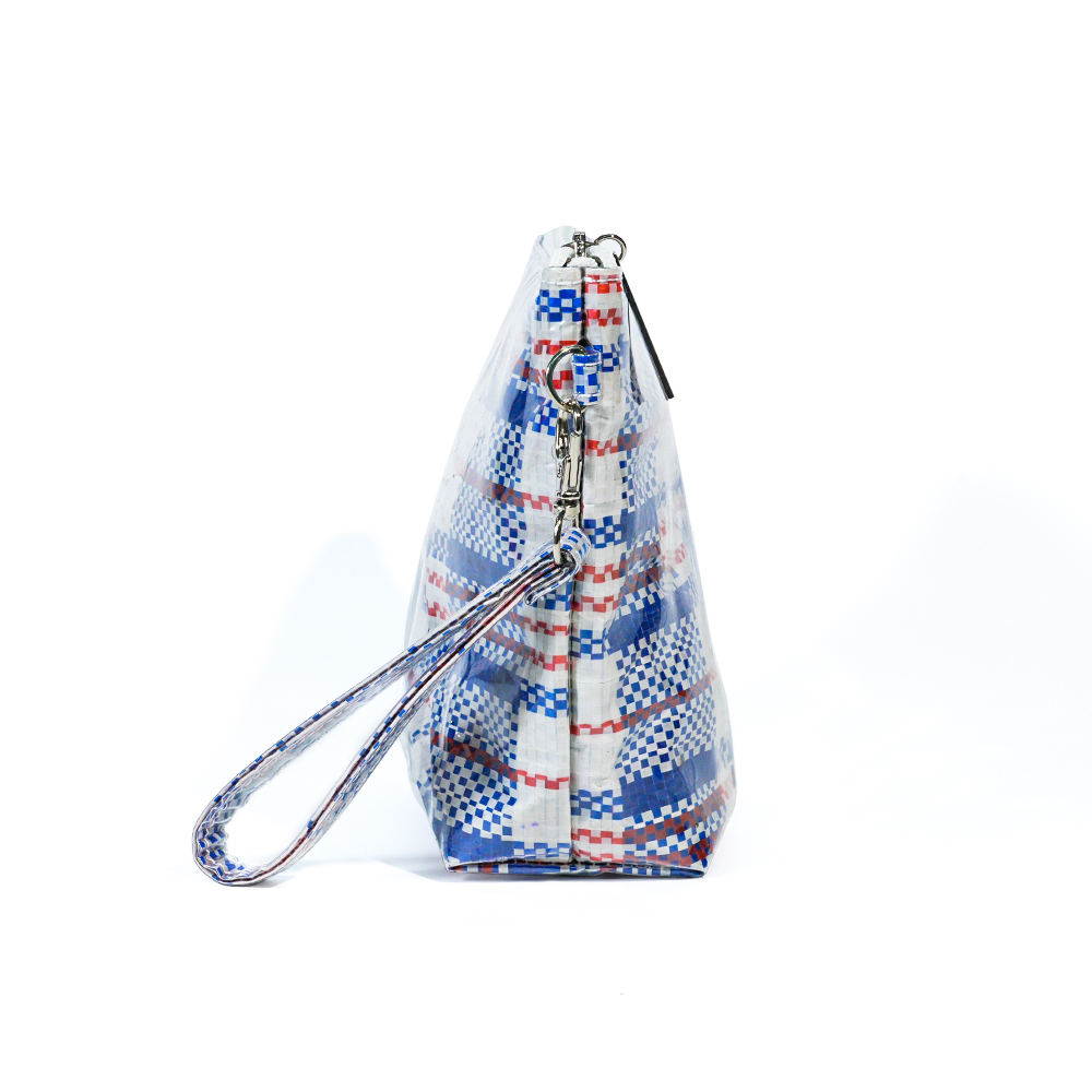 CB027 Hordozható Szövött Mintás Karkötő Táska Szállító