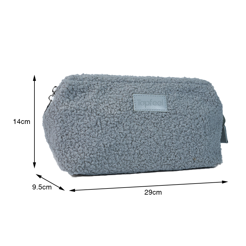 ソフトなふわふわメイククラッチ化粧ポーチオーガナイザー