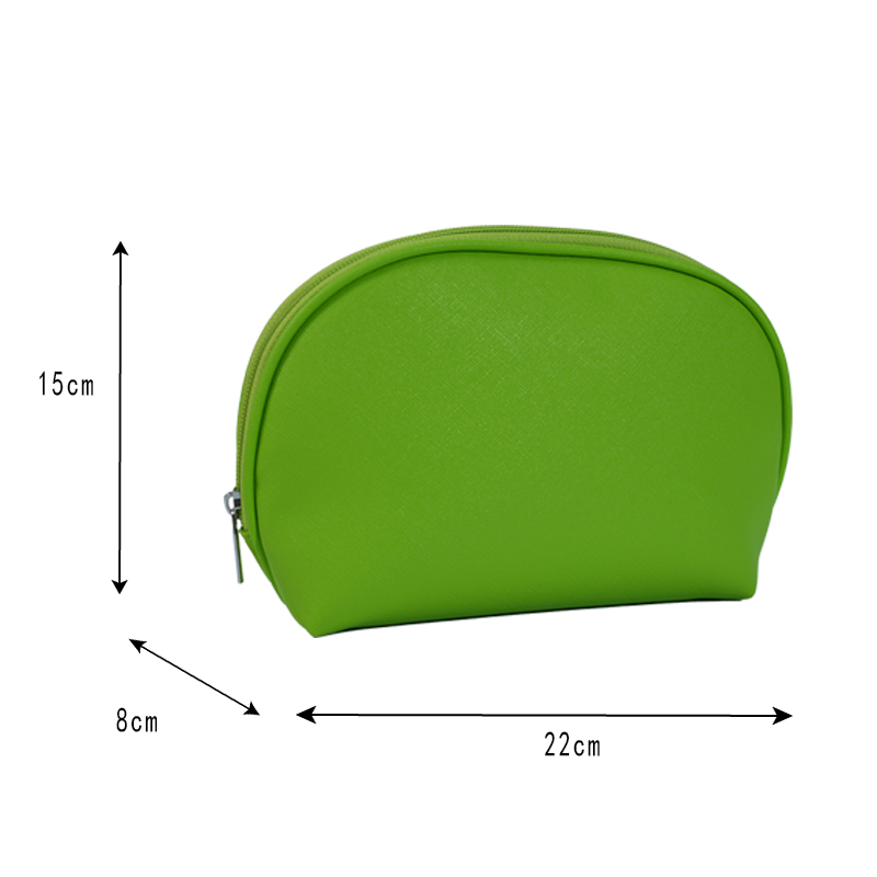 Пользовательская зеленая косметичка из искусственной кожи PU фабрики CB032