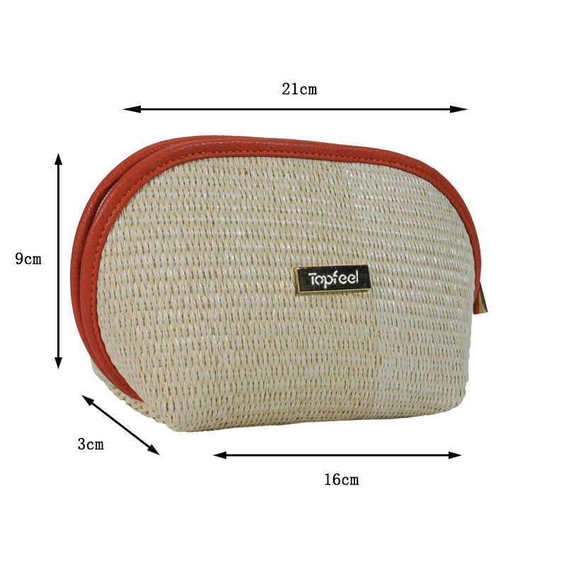 CB028 대량 식물 직조 메이크업 가방 세트