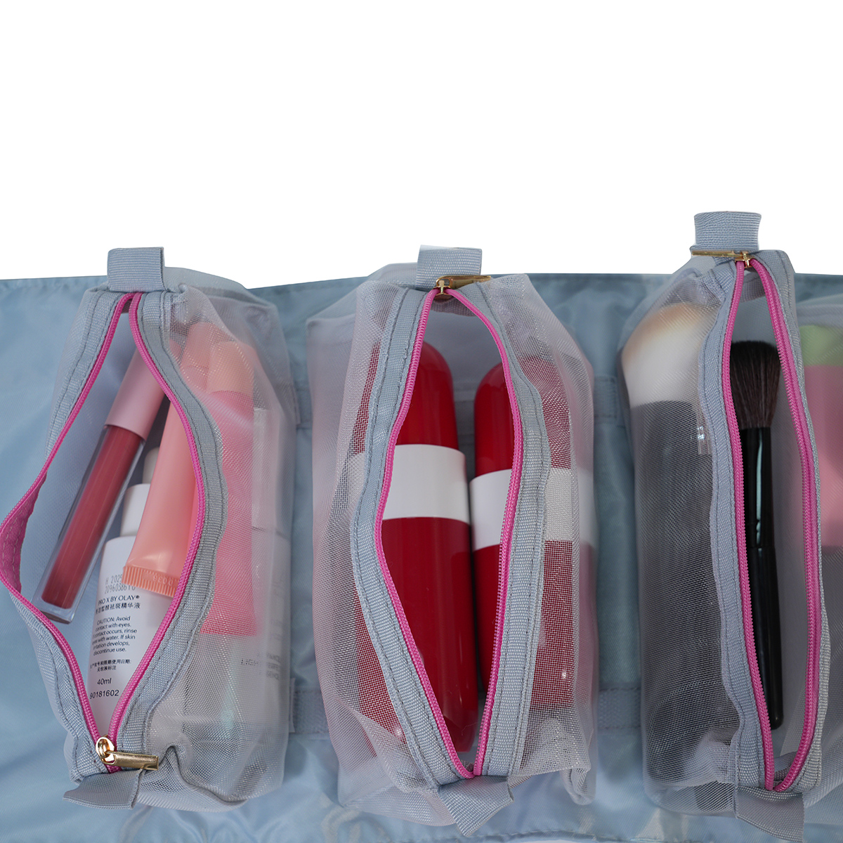 CB037 4-в-1 компактная съемная висющая дорожная сумка для туалетных принадлежностей, переносной комплект