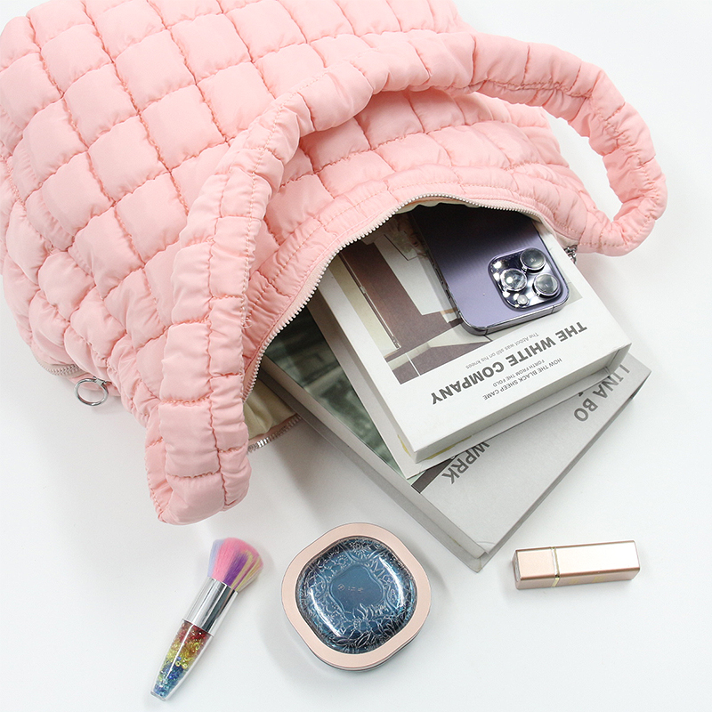 CB058 Puffos Pleated Felhő Buborék Kozmetikai Táska Szállító