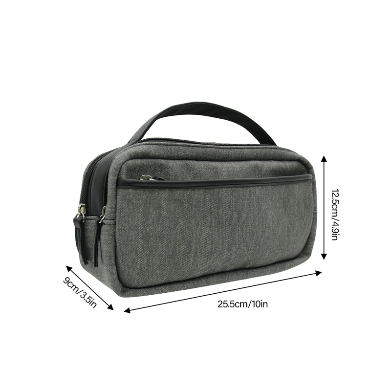 CB061 Bőr vízálló sminktáska, kozmetikai kézitáska férfiaknak Nagykereskedelem