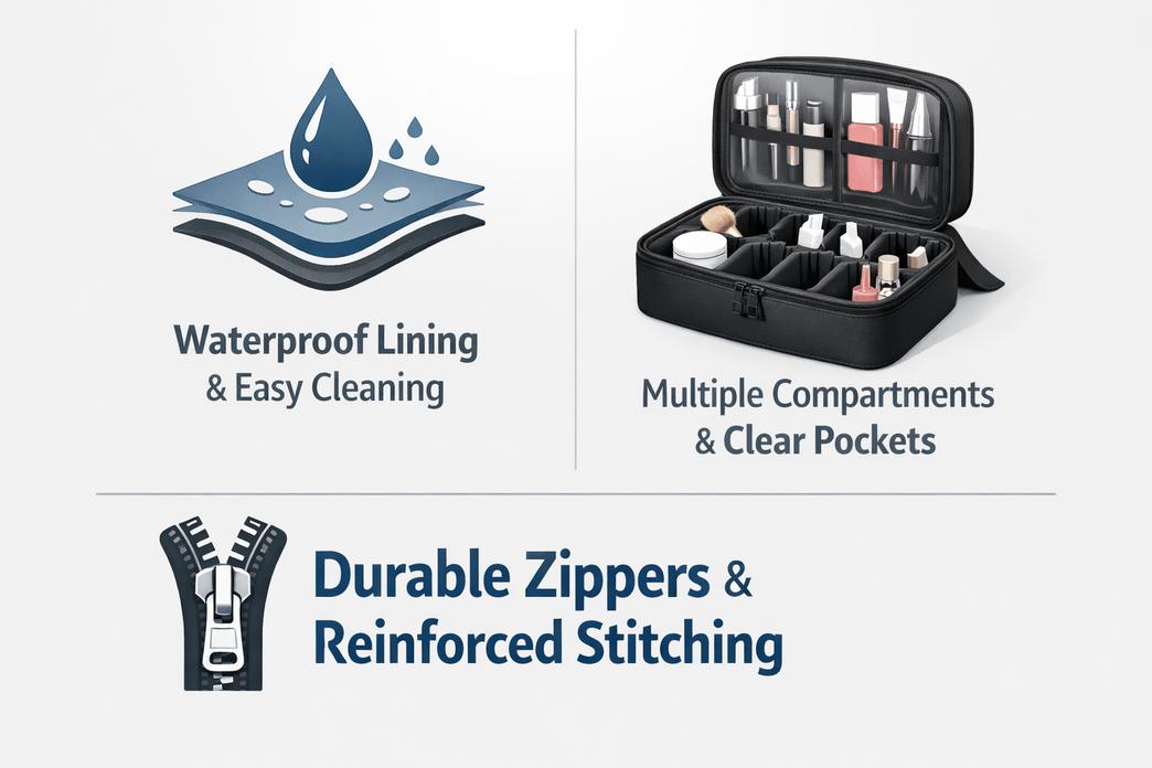 Best Cosmetic Organizer Bags For Messfree Travel 1