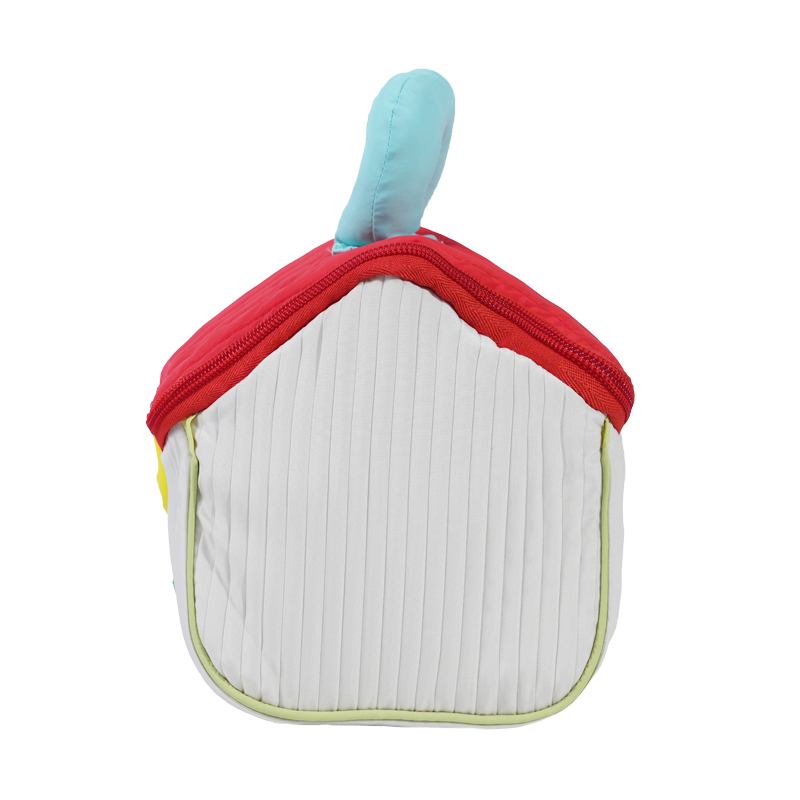 CB043 Egyedi rajzfilm ház vászontáska cipzárral