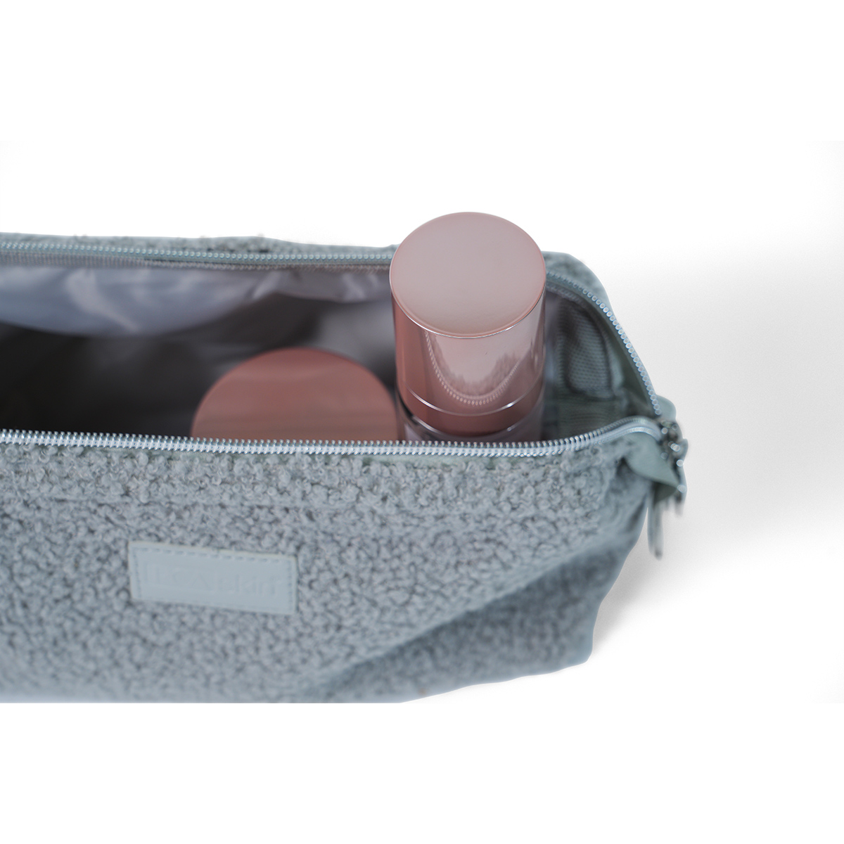 ソフトなふわふわメイククラッチ化粧ポーチオーガナイザー