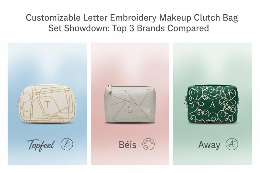 Customizable Letter Embroidery Makeup Clutch Bag Set Showdown Top 3 Brands Compared