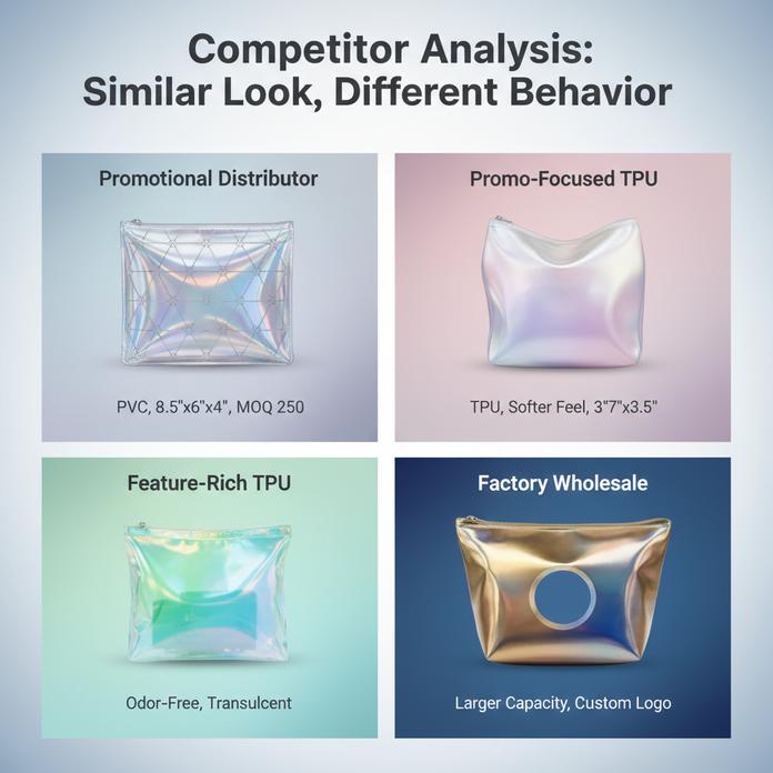 Holographic Makeup Pouch Showdown Pvc Vs Wholesale Options 2