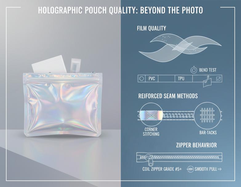 Holographic Makeup Pouch Showdown Pvc Vs Wholesale Options 4
