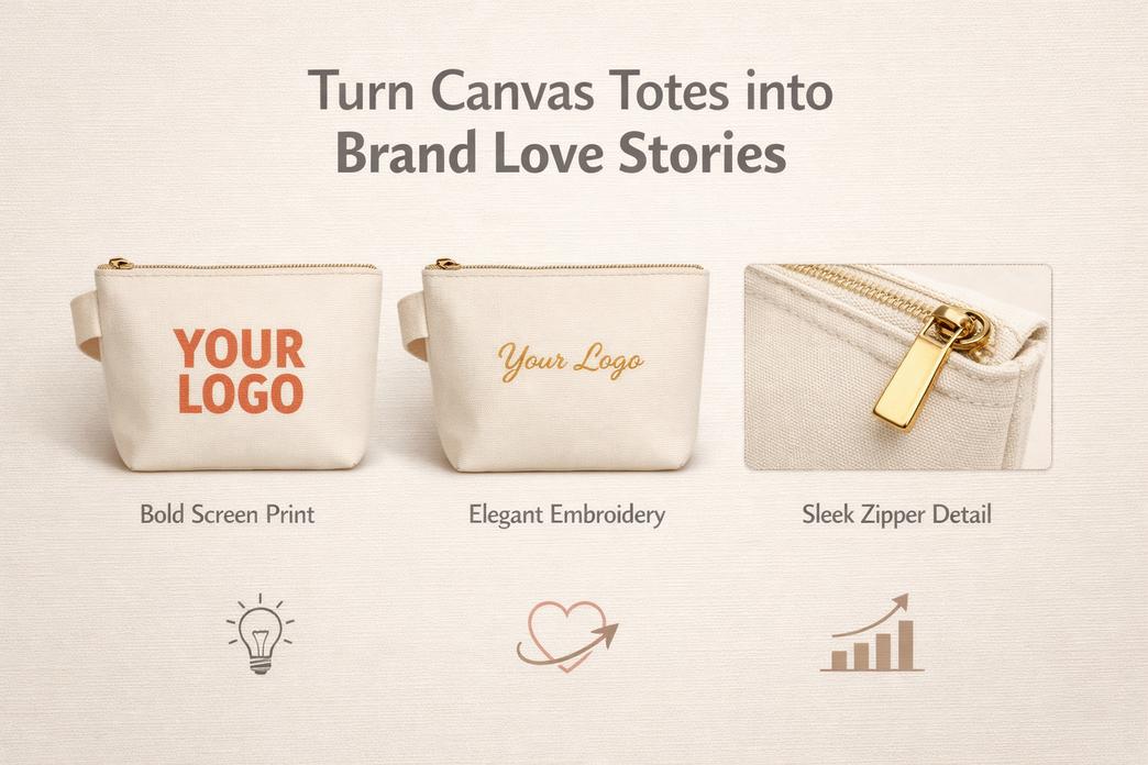 How to Decorate Canvas Cosmetic Tote Bags