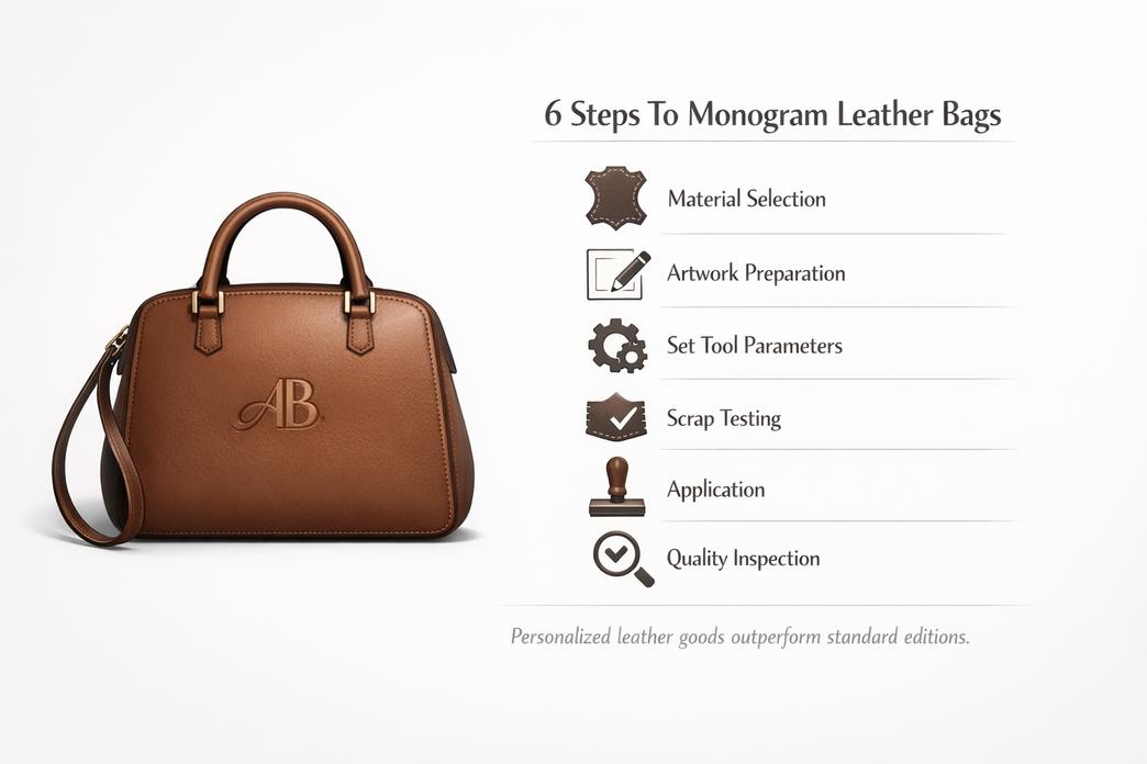 How To Monogram Leather Bags 3