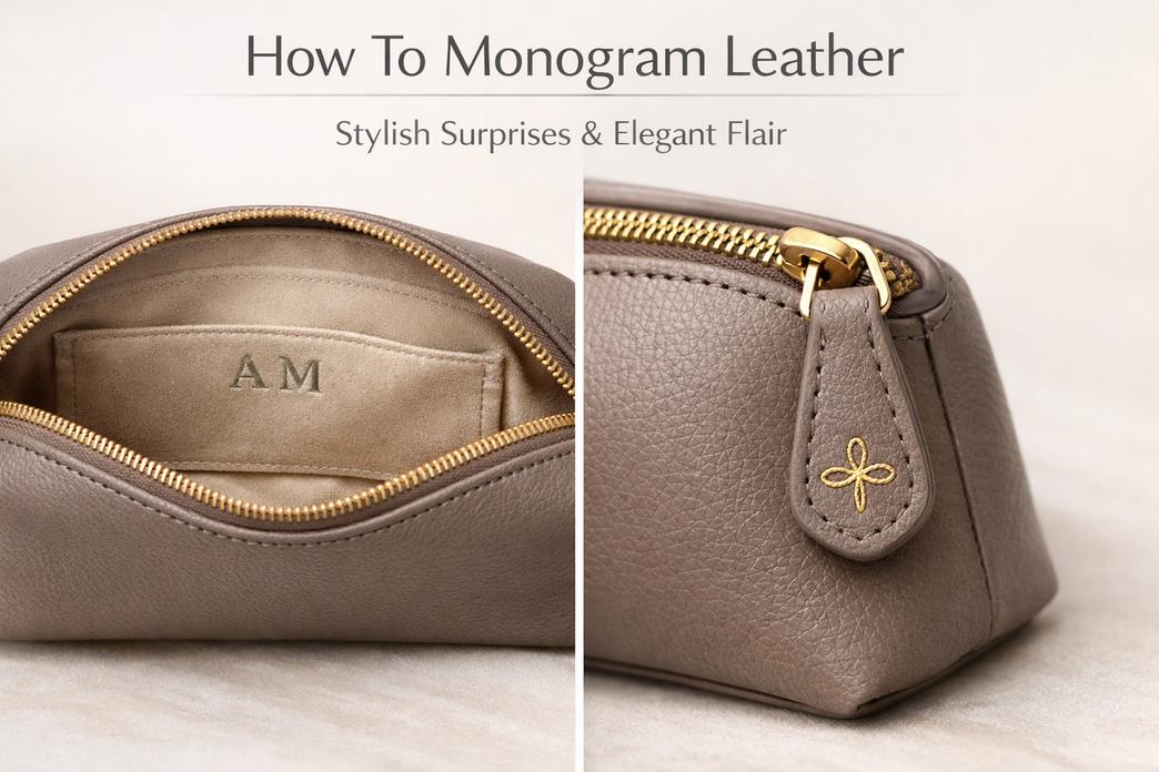 How To Monogram Leather Bags 5