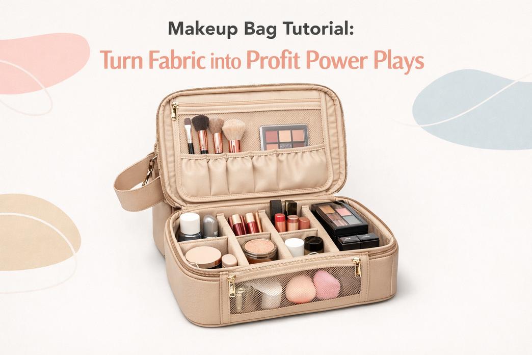 How to Sew a Professional Makeup Bag Tutorial