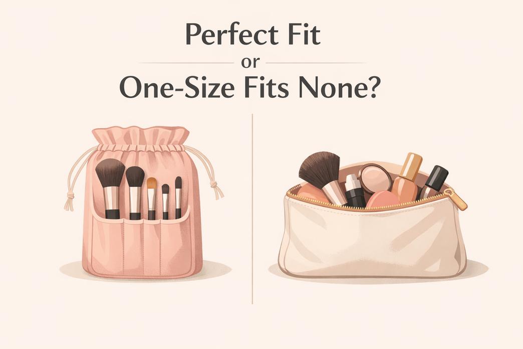 Standard vs Custom Drawstring Cosmetic Bag Dimensions for Brands
