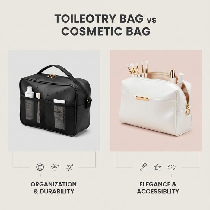 The Real Difference Between a Toiletry Bag and a Cosmetic Bag