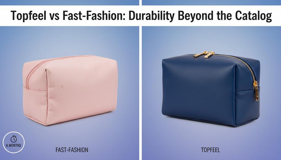 Topfeel vs. Fast-Fashion-Hersteller: Welche Make-up-Taschen halten länger