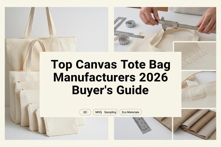 Top-Rated Canvas Tote Bag Manufacturers: A 2026 Buyer’s Guide