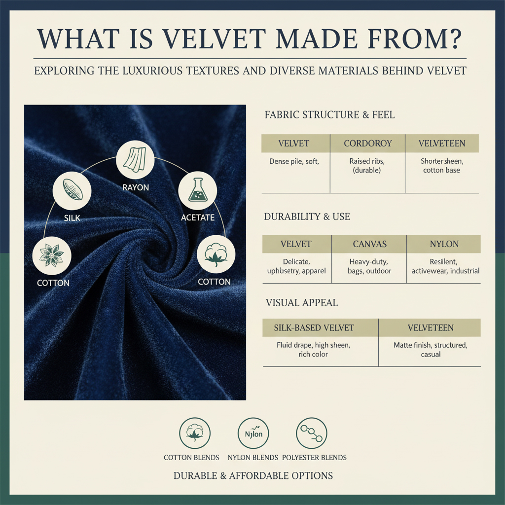 what is velvet made of