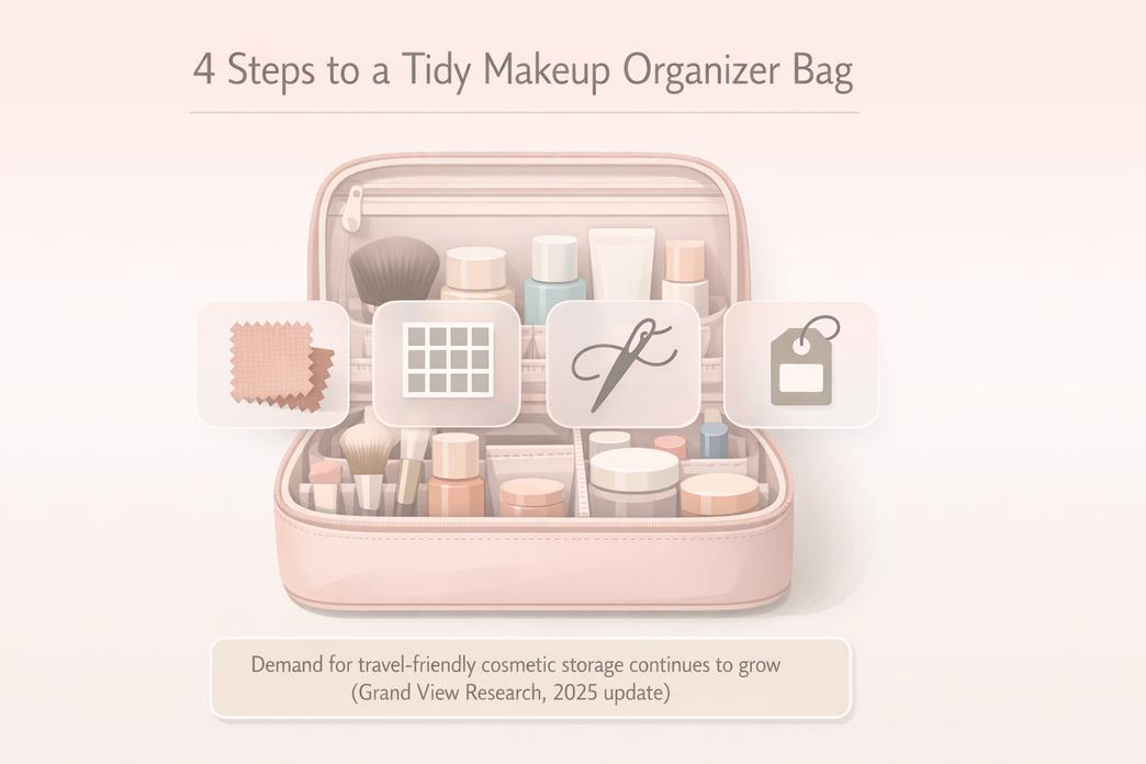 Why A Makeup Organizer Bag With Compartments Saves You Time 2