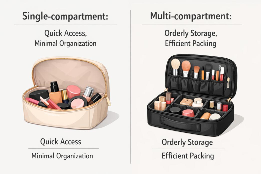 Why A Makeup Organizer Bag With Compartments Saves You Time 3