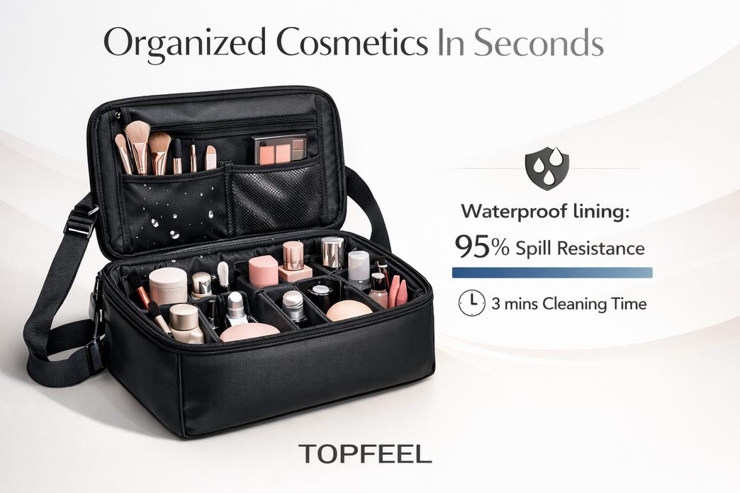 Why A Makeup Organizer Bag With Compartments Saves You Time 4