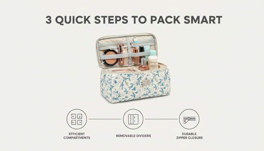 Why Every Traveler Needs A Spacious Floral Cosmetic Bag This Season 4